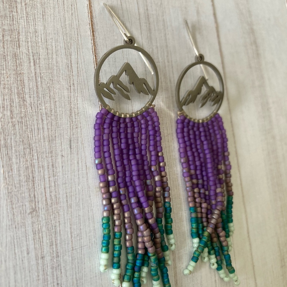Fringe earrings - Picture 2 of 4